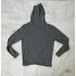 CUTS Pyca Pro Elongated Men's Sage/Gray Hooded Long Sleeve Shirt